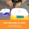 2 Pieces UV Light for Resin - Large Size Foldable UV Resin Light & Portable Mini UV Resin Lamp, akisey Resin Kits for Resin Molds Curing, Jewelry Making, DIY Craft, Fast Curing & Timing Function
